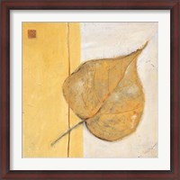 Framed Leaf Impression - Ochre