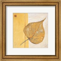 Framed Leaf Impression - Ochre