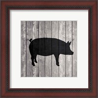 Framed 'Barn Pig' border=