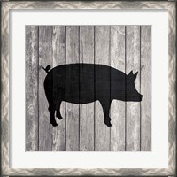 Framed Barn Pig