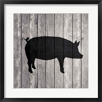 Framed Barn Pig