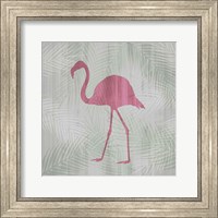 Framed Pink Flamingo II