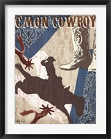 Framed C'mon Cowboy