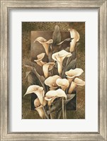 Framed Golden Calla Lilies