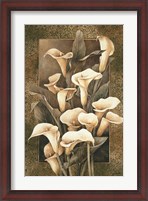 Framed Golden Calla Lilies