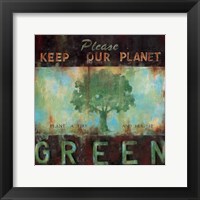 Framed Green Planet