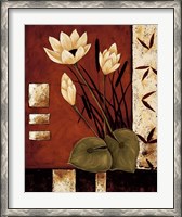 Framed Lotus Silhouette I