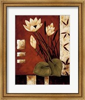 Framed Lotus Silhouette I