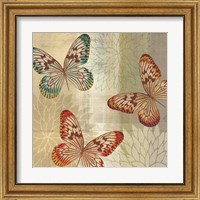 Framed 'Tropical Butterflies II' border=