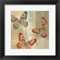 Framed 'Tropical Butterflies II' border=