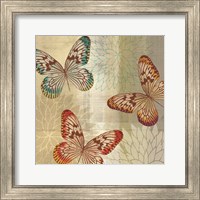 Framed 'Tropical Butterflies II' border=