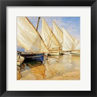Framed White Sails I