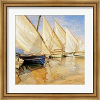 Framed White Sails I