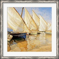 Framed White Sails I