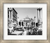 Framed Triumphal Plaster Arch Columns Celebrate Commodore Dewey Manila Victory Spanish American War Madison Square Park NY