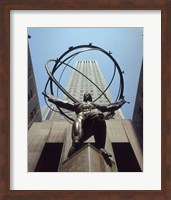 Framed Atlas Statue Rockefeller Center, NYC