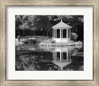 Framed Gazebo Reflected In Pond Seaville NJ