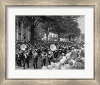Framed Fourth Of July Main Street Parade With Marching Band