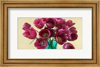 Framed Red Tulips in a Glass Vase (detail)
