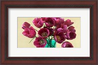 Framed Red Tulips in a Glass Vase (detail)