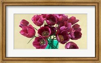 Framed Red Tulips in a Glass Vase (detail)