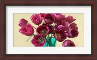 Framed Red Tulips in a Glass Vase (detail)