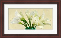 Framed White Callas in a Glass Vase (detail)