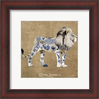 Framed 'Tattooed Savannah II' border=