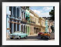 Framed Avenida in Havana, Cuba