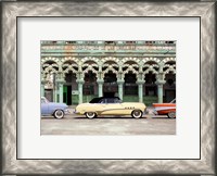 Framed Cars parked in Havana, Cuba