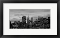 Framed Midtown Manhattan BW