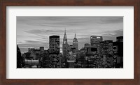 Framed Midtown Manhattan BW