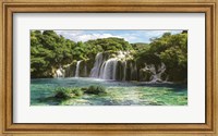 Framed Waterfall in Krka National Park, Croatia