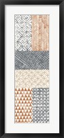Framed Maki Tile Panel I Warm