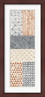 Framed Maki Tile Panel I Warm