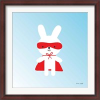 Framed Rabbit Super Hero