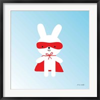 Framed Rabbit Super Hero