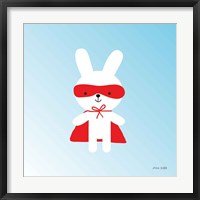 Rabbit Super Hero Framed Print