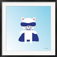 Framed Cat Super Hero