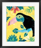 Framed Jungle Jive I Toucan Yellow