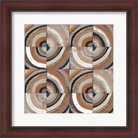 Framed 'Center I Abstract Warm' border=