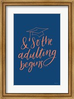 Framed Graduation IV Blue