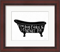 Framed Bathroom Puns I Black