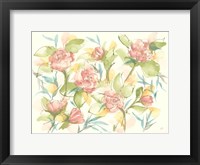 Framed Blush Camellias