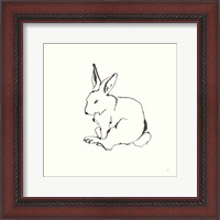 Framed Line Bunny I