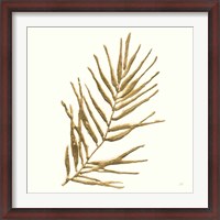 Framed Gilded Palm I