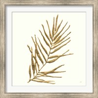 Framed 'Gilded Palm I' border=