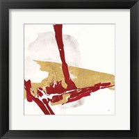 Framed Red Gold IV