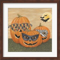 Framed Funny Pumpkins