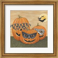 Framed Funny Pumpkins